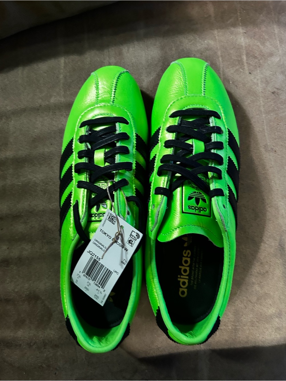 Adidas Men’s Neon Green Tokyo Sneakers